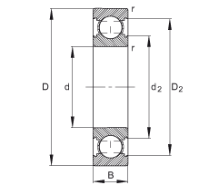 S 6200-C, ă(ni)Y(ji)(gu)C (j) DIN 625-1 ˜ʵҪߴ