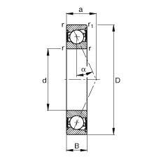 SS B71920-E-2RSD-T-P4S, {(dio)(ji)Ɍb|  = 25㣬ɂ(c)ܷǽ|ƹ