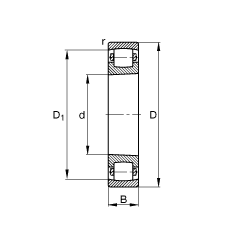 ΝLS 20207-K-TVP-C3, (j) DIN 635-1 ˜ʵҪߴ, FF 1:12