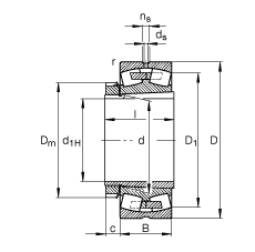 {(dio)ĝLS 22240-B-K-MB + H3140, (j) DIN 635-2 (bio)(zhn)Ҫߴ, F׺;o