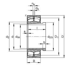 {(dio)ĝLS 23136-E1-K-TVPB + AH3136A, (j) DIN 635-2 ˜ʵҪߴ, F׺ж