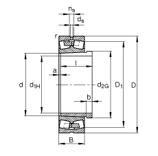 {ĝLS 23188-K-MB + AHX3188G, (j) DIN 635-2 ˜ʵҪߴ, F׺ж