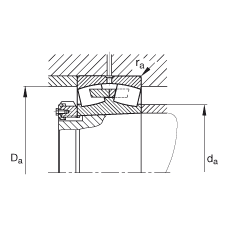 {(dio)ĝLS 23260-K-MB, (j) DIN 635-2 ˜ʵҪߴ, FF 1:12